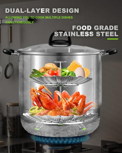 Double Layer Steamer Basket for Cooking