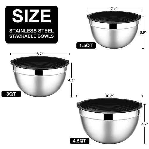 Mixing Bowls with Black