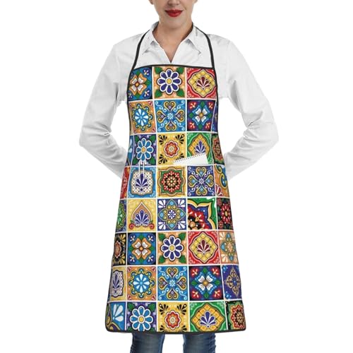 Women Men Bib Aprons Chef Cooking Aprons with Pockets for Kitchen Cooking BBQ Baking Grilling