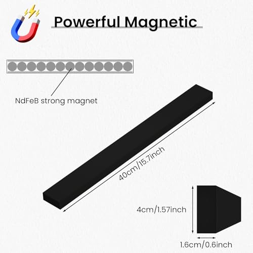 2 Pack 16 Inch Magnetic Knife Strips (16 Inch / Black 2 Pack)