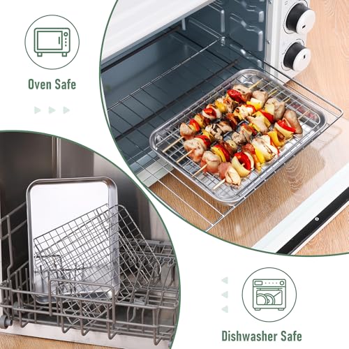 Baking Sheet with Wire Rack Set