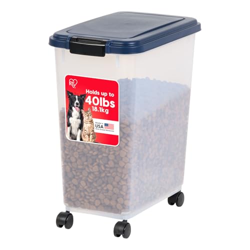 Airtight Pet Food Storage Container with Wheels