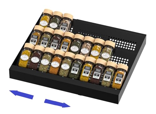 Expandable Metal Spice Drawer Organizer