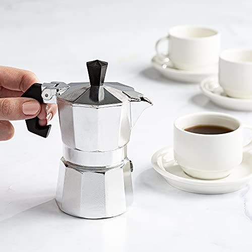 Classic Stovetop Espresso and Coffee Maker (Silver / 1 Cup)