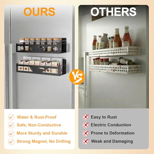 Magnetic Spice Rack for Refrigerator