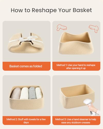 Small Woven Storage Basket for Organizing