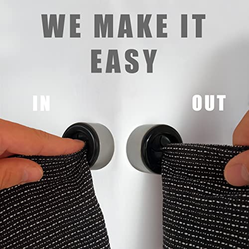 Set of 4 Premium Towel Holders for Bathroom