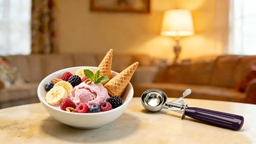 Commercial Restaurant Ice Cream Scoop Disher with Trigger