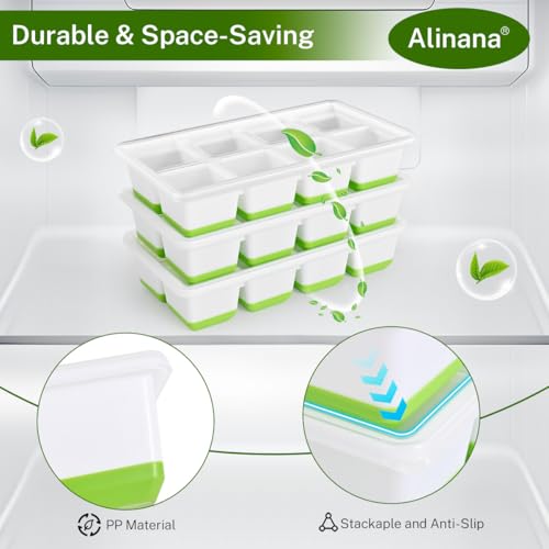 Silicone Ice Cube Tray with Lid