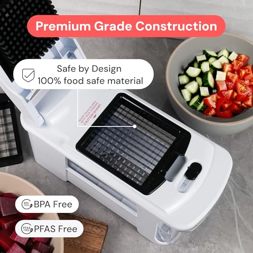 Pro XL Vegetable Chopper & Mandoline Slicer (White / 11 in 1)