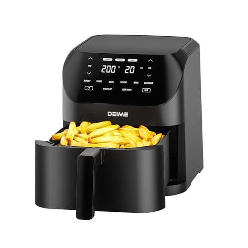 Air Fryer 6.2 QT Large Capacity Oilless Hot Air Fryers Oven 1500W Healthy Cooker with 10 Presets