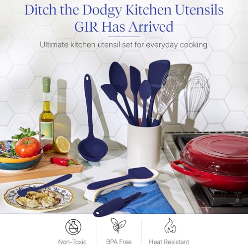 10 Piece Silicone Ultimate Kitchen Utensils Set (Navy / 10 - Piece Set)
