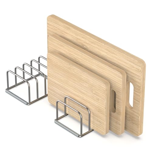 Kitchen Cabinet Organizer Cutting Board Storage Rack