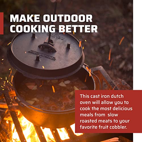 14 in. Cast Iron Dutch Oven with Lid Lifter