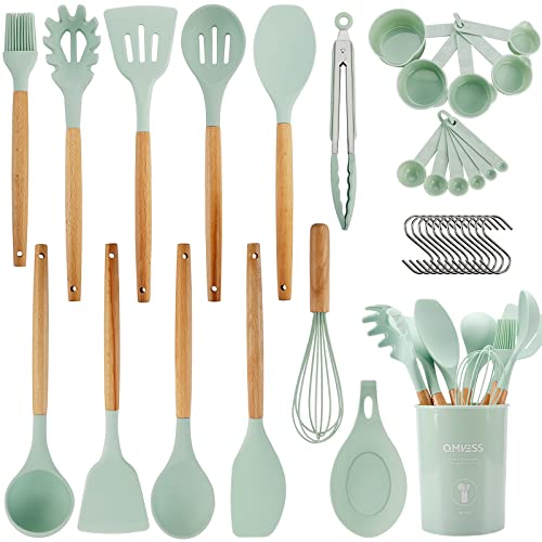 Silicone Cooking Kitchen Utensils Set 35 PCS Non