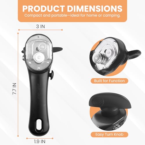 Safe Cut Stainless Steel Ergonomic Can Opener