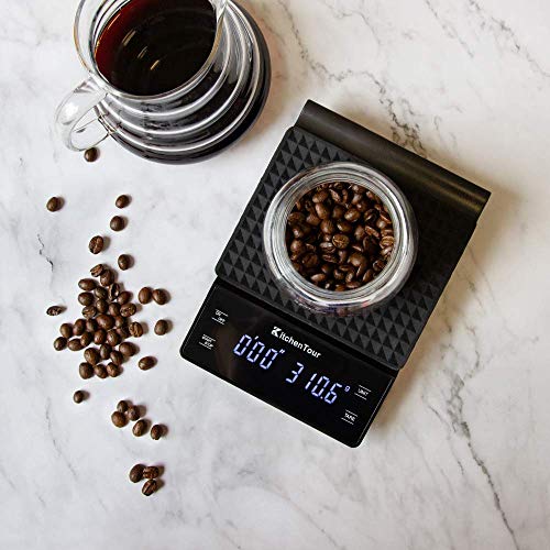KitchenTour CaféMetric Coffee Scale with Timer 0.1g