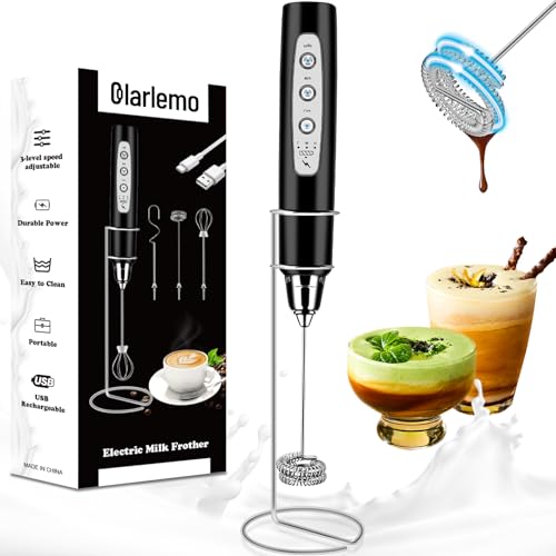 Milk Frother Handheld Rechargeable