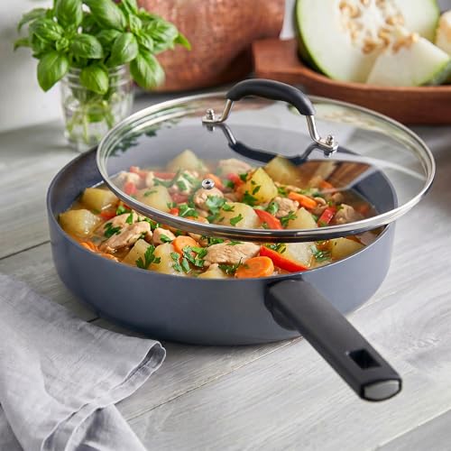 Universal Glass Lid for Frying Pan with Stainless Steel Handle