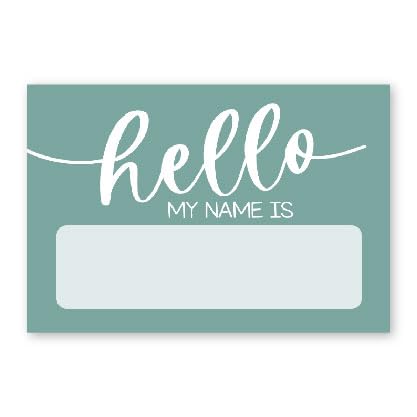 Adhesive Name Tags Sticker
