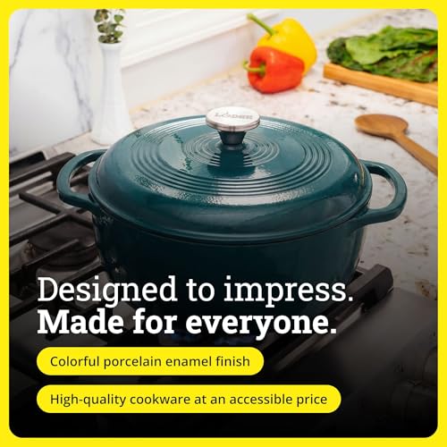 Essential Enamel Cast Iron Dutch Oven (Lagoon)