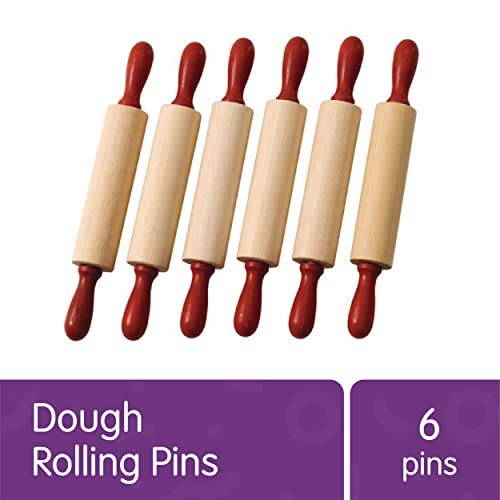 Natural Wood Rolling Pins for Kids