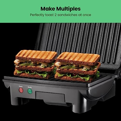 Electric Panini Press Grill and Gourmet Sandwich Maker w