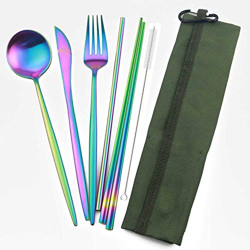 Portable 6 Pieces Flatware Set