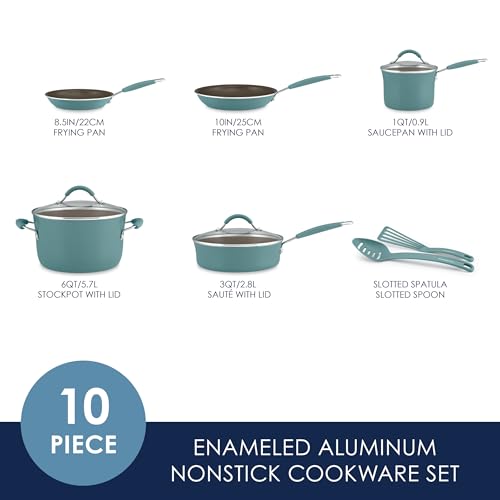 Cucina Ceramic Nonstick Cookware Pots and Pans Set