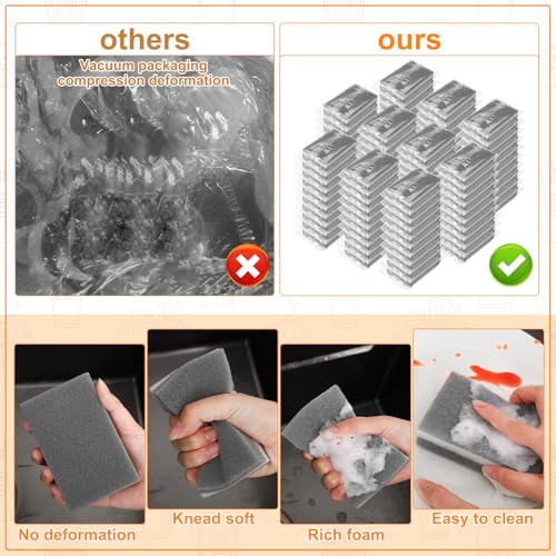90Pack Individually Wrapped Sponges Uncompressed Kitchen Cleaning