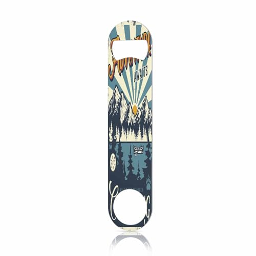 Anchors Stainless Steel Bottle Opener Nautical Anchor Hook Marine Cruise Symbol Boat or Ship Flat Beer Bottle Opener Keychain for Home Kitchen Bar Restaurant Party Birthday Gift