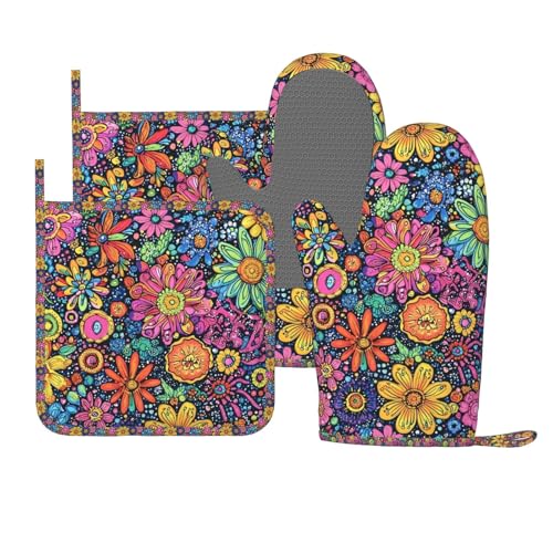Oven Mitts and Pot Holders Set (A0969)