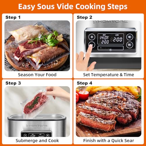 8 Quart Sous Vide Machine (Sous Vide Cooker+ Seal Bags)