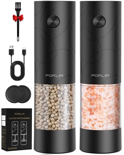 Electric Salt & Pepper Grinder Set