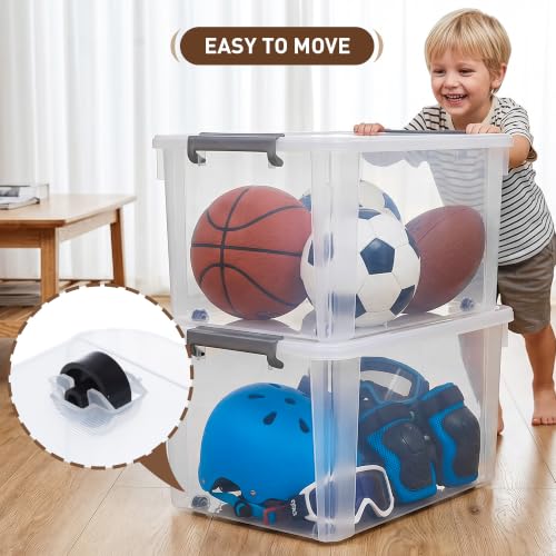 Plastic Storage Bins with Lids