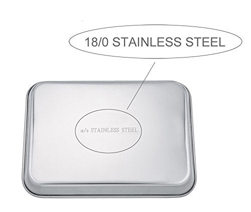Stailess Steel Baking Pan with Rack Set of 2