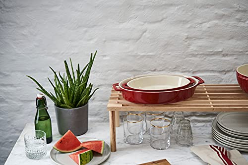 Ceramic 2 pc Oval Baking Dish Set
