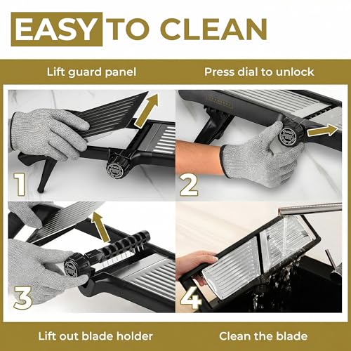 Gramercy Adjustable Mandoline Food Slicer for Kitchen