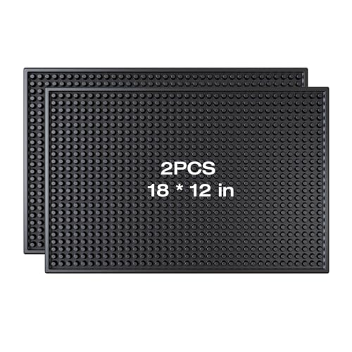 Bar Mat for Home BarDrink Mat for Countertop 18" x 12" 2pcs (18"x12")