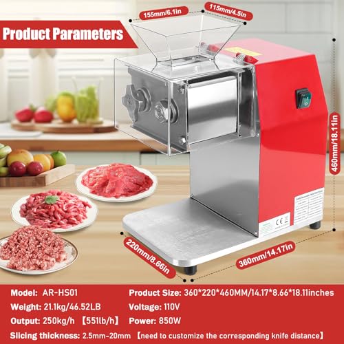Meat Cutter Machine (Red / 3.5MM)