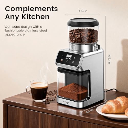 Electric Burr Coffee Grinder (Sliver)