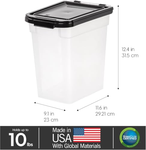Airtight Pet Food Storage Container with Wheels