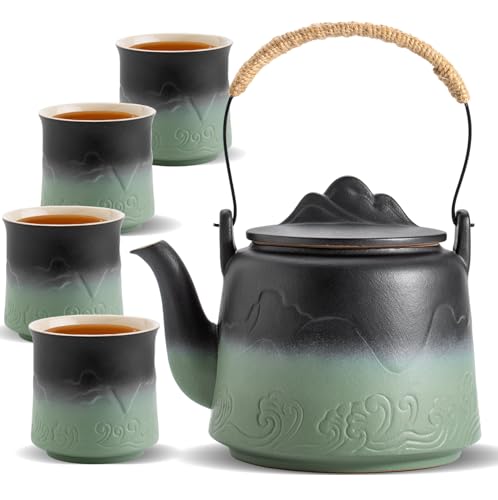 Vintage Japanese Ceramic Teapot Set
