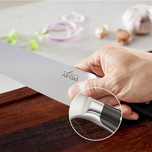 Forged German Stainless Steel Kitchen Knife Block Set (Silver/Black / 7-Piece Block Set)
