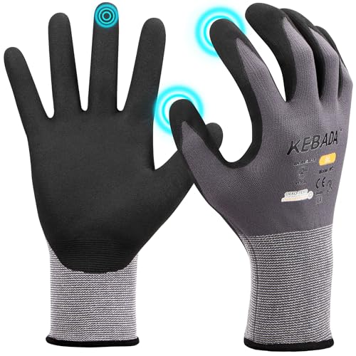 Nitrile Coated Safety Work Gloves for Men Women