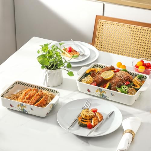 Ceramic Baking Casserole Dish with Handles