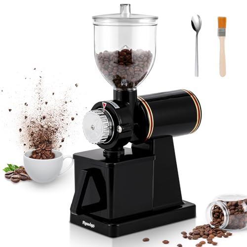 Burr Coffee Grinder Electric Espresso Grinder Commercial & Homeuse Silent Small Coffee Bean Grinder with Hopper Adjustable Grind