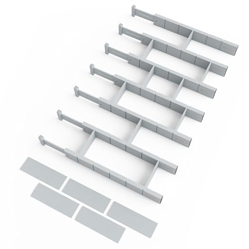 Bamboo Drawer Dividers with Inserts and Labels