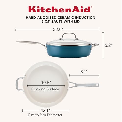 Hard Anodized Ceramic Induction Nonstick Cookware Frying Pan