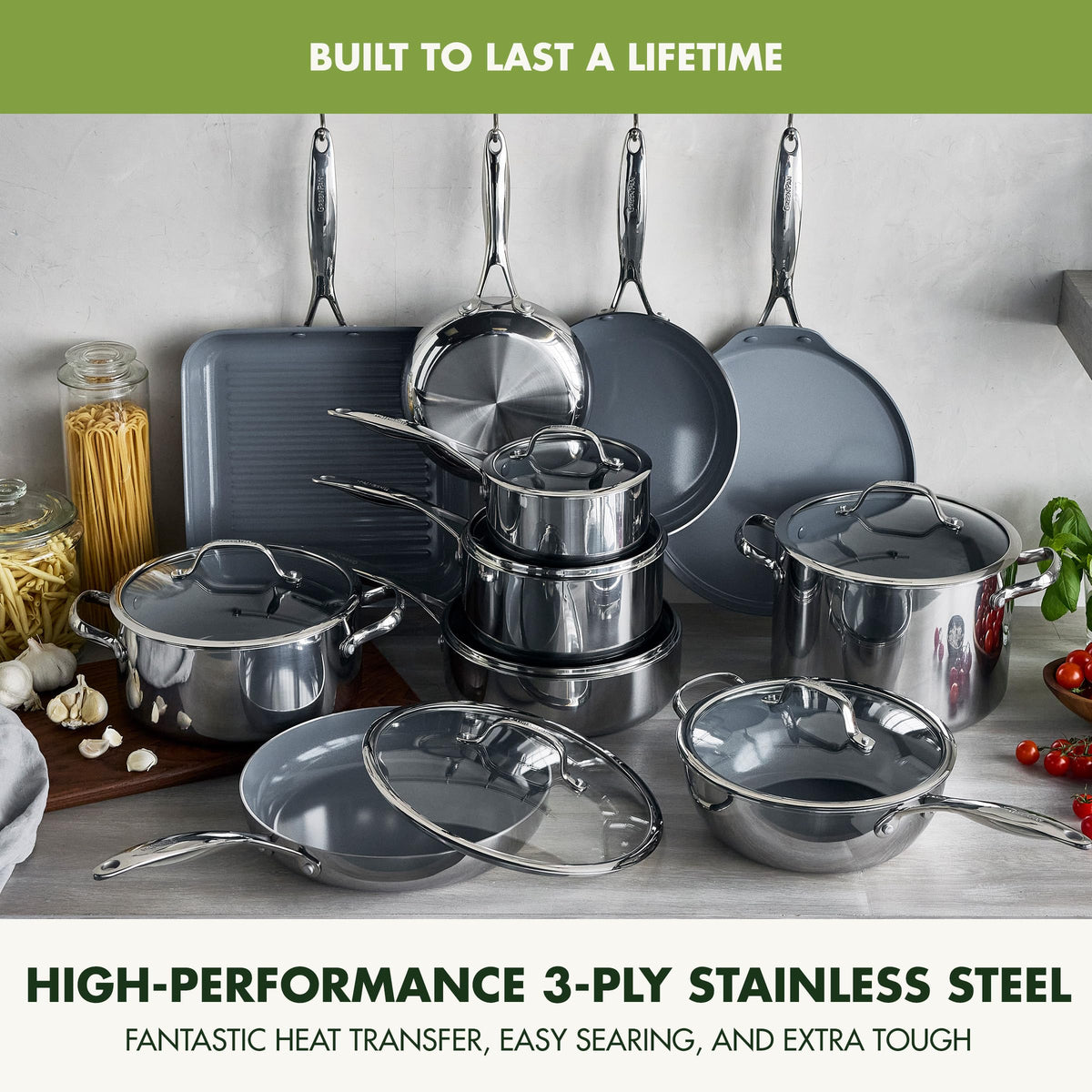 Valencia Pro Tri (22 Piece Cookware Set)